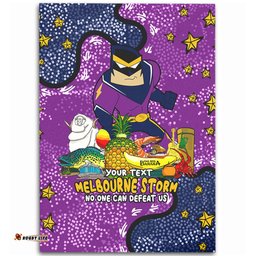 Melbourne Storm Custom Area Rug - Australian Big Things Area Rug