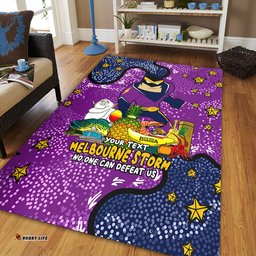 Melbourne Storm Custom Area Rug - Australian Big Things Area Rug