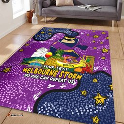 Melbourne Storm Custom Area Rug - Australian Big Things Area Rug