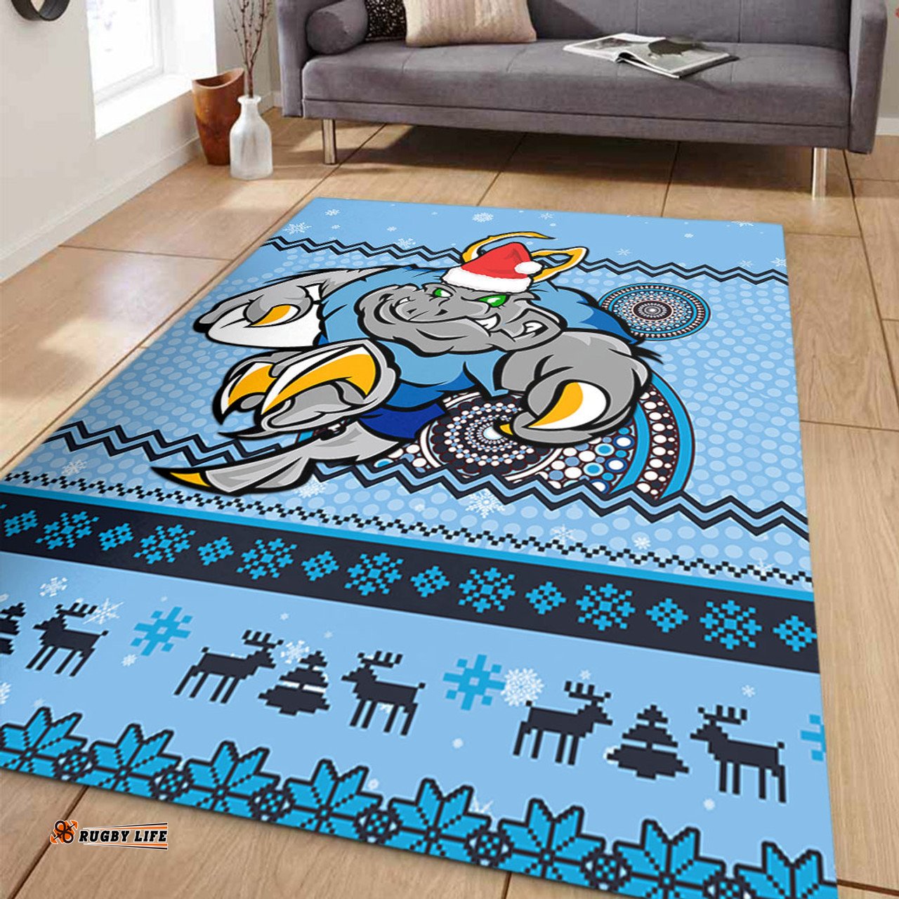 New South Wales Area Rug - Australia Ugly Xmas With Aboriginal Patterns For Die Hard Fans