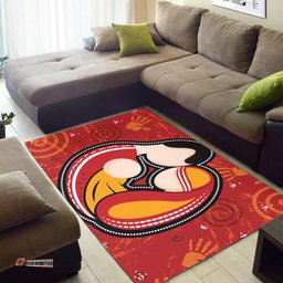 Australia Aboriginal Inspired Area Rug - Aboriginal Inspired Family concept