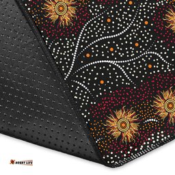 Australia Aboriginal Inspired Area Rug - Aboriginal Inspired dot painting dreaming art