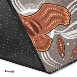 Australia Aboriginal Inspired Area Rug - Aboriginal Dot Art Vector Painting With Eagle