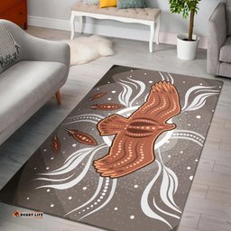 Australia Aboriginal Inspired Area Rug - Aboriginal Dot Art Vector Painting With Eagle