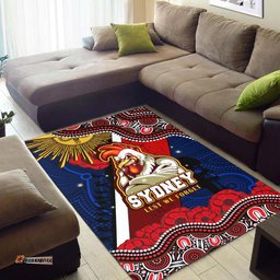 Australia Sydney Anzac Area Rug - Anzac Day Sydney Aboriginal Inspired Area Rug
