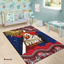Australia Sydney Anzac Area Rug - Anzac Day Sydney Aboriginal Inspired Area Rug