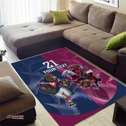 Roosters Sea Eagles Rugby Custom Area Rug Half Grunge Style