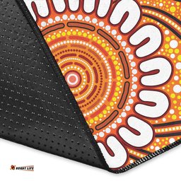 Australia Aboriginal Inspired Area Rug - Aboriginal Art Dot Painting