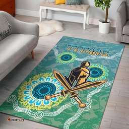 Gold Coast Titans Rug - Custom Super Gold Coast Titans Rug