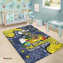 North Queensland Cowboys Custom Area Rug - Australian Big Things Area Rug
