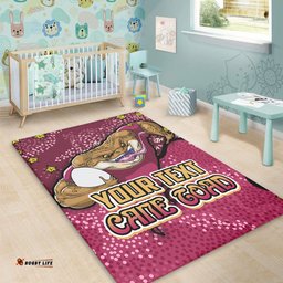Queensland Cane Toads Custom Area Rug - Team With Dot And Star Patterns For Tough Fan Area Rug