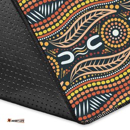 Australia Aboriginal Inspired Area Rug - Aboriginal Dot Design Seamless Background
