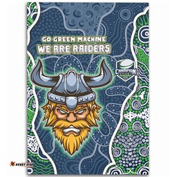 Canberra Raiders Grand Final Custom Area Rug - Custom Raiders Contemporary Style Of Aboriginal Painting Area Rug