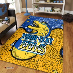 Parramatta Eels Custom Area Rug - Team With Dot And Star Patterns For Tough Fan Area Rug