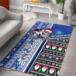 Australia Canterbury-Bankstown Christmas Area Rug - Custom Scratch Canterbury-Bankstown Christmas With Snowflakes Ho Ho Ho Rug