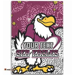 Manly Warringah Sea Eagles Area Rug - Team With Dot And Star Patterns For Tough Fan Area Rug