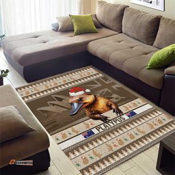 Aussie Platypus Area Rug Merry Christmas