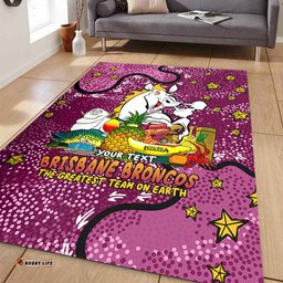 Brisbane Broncos Custom Area Rug - Australian Big Things Area Rug