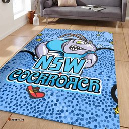 New South Wales Cockroaches Custom Area Rug - Team With Dot And Star Patterns For Tough Fan Area Rug