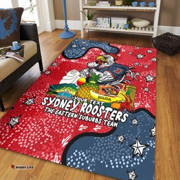 Sydney Roosters Custom Area Rug - Australian Big Things Area Rug