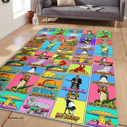 Australia Area Rug - Australia's Iconic Big Things Postage Stamps Style Area Rug