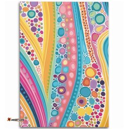 Australia Aboriginal Area Rug - Aboriginal Colourful Dots Inspired Area Rug