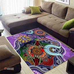 Custom NAIDOC Week 2024 Fremantle Dockers Freo Area Rug Australia Aboriginal Dot Painting