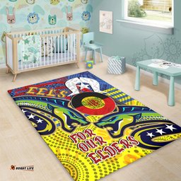 Parramatta Eels Naidoc Week Custom Area Rug - Parramatta Eels Naidoc Week For Our Elders With Dot Art Area Rug