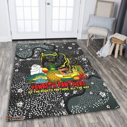 Penrith Panthers Custom Area Rug - Australian Big Things Area Rug
