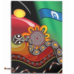 Australia Aboriginal Area Rug - The Rainbow Serpent Dreamtime Give Shape To The Earth Area Rug