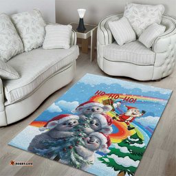 Australia Koala Christmas Area Rug Santa Claus Ho Ho Ho