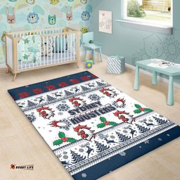 Sydney Roosters Christmas Area Rug - Sydney Roosters Special Ugly Christmas Area Rug