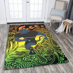 Penrith Panthers Torres Strait Islands Area Rug - Torres Strait Islanders Patterns with Penrith Panthers Area Rug