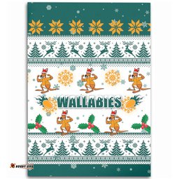 Australia Christmas Area Rug - Wallabies Special Ugly Christmas Area Rug