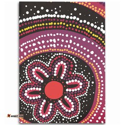 Australia Dot Painting Inspired Aboriginal Area Rug - Aboriginal Color Dot Inspired Area Rug