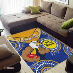 Custom AFL Eagles NAIDOC Week Area Rug Keep The Fire Burning Indigenous Art
