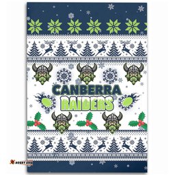 Canberra Raiders Christmas Area Rug - Canberra Raiders Special Ugly Christmas Area Rug