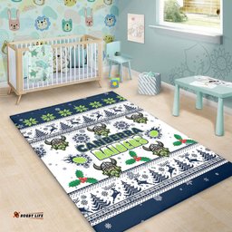 Canberra Raiders Christmas Area Rug - Canberra Raiders Special Ugly Christmas Area Rug