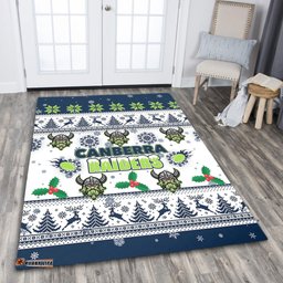 Canberra Raiders Christmas Area Rug - Canberra Raiders Special Ugly Christmas Area Rug