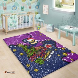 Melbourne Storm Christmas Custom Area Rug - Let's Get Lit Chrisse Pressie Area Rug