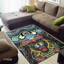 Penrith Panthers Naidoc Area Rug - Indigenous Penrith Panthers Naidoc Week Celebrations Vintage Style