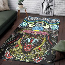 Penrith Panthers Naidoc Area Rug - Indigenous Penrith Panthers Naidoc Week Celebrations Vintage Style