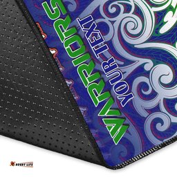 New Zealand Warriors Area Rug - New Zealand Warriors Ruby Maori Patterns Area Rug