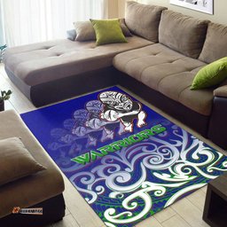 New Zealand Warriors Area Rug - New Zealand Warriors Ruby Maori Patterns Area Rug