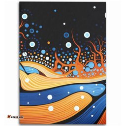 Australia Dreaming Aboriginal Area Rug - Aboriginal Art Indigenous Dot Painting Inspired Area Rug