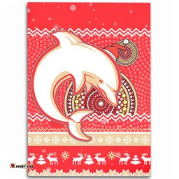 Redcliffe Dolphins Area Rug - Australia Ugly Xmas With Aboriginal Patterns For Die Hard Fans