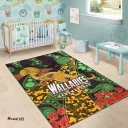 Wallabies Rugby Rug - Anzac Day Aboriginal Inspired Wallabies Kangaroo Rug