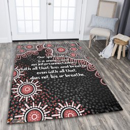 Australia Aboriginal Area Rug - The More You Know The Less You Need Red Patterns Area Rug