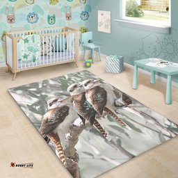 Australia Kookaburra Area Rug - Kookaburra Artwork Area Rug