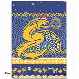 Parramatta Eels Area Rug - Australia Ugly Xmas With Aboriginal Patterns For Die Hard Fans